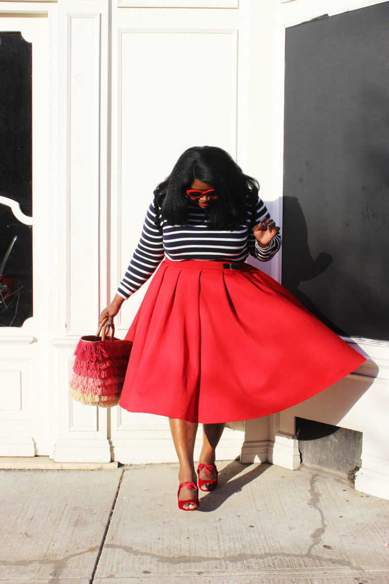 Style a Midi Skirt in the Spring