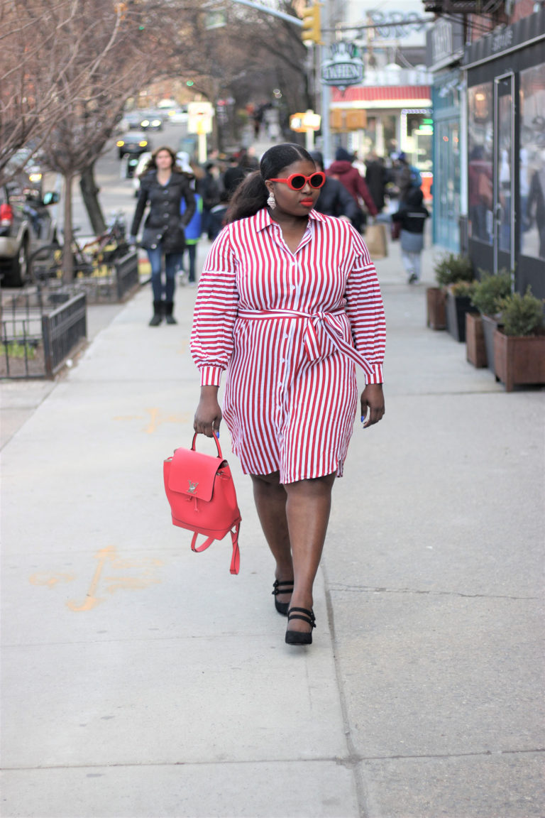 The Striped Shirt Dress