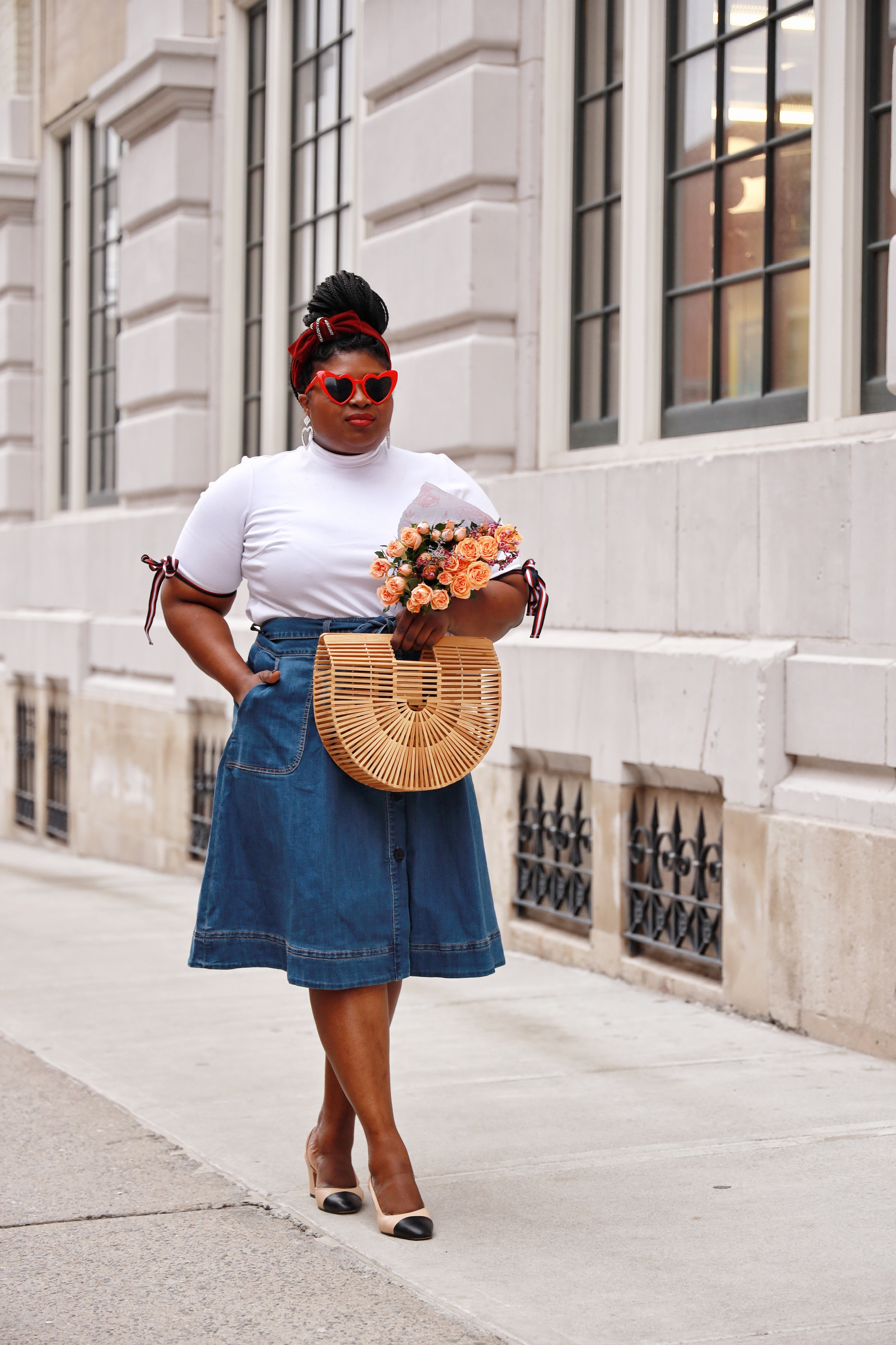How to Style a Denim Skirt