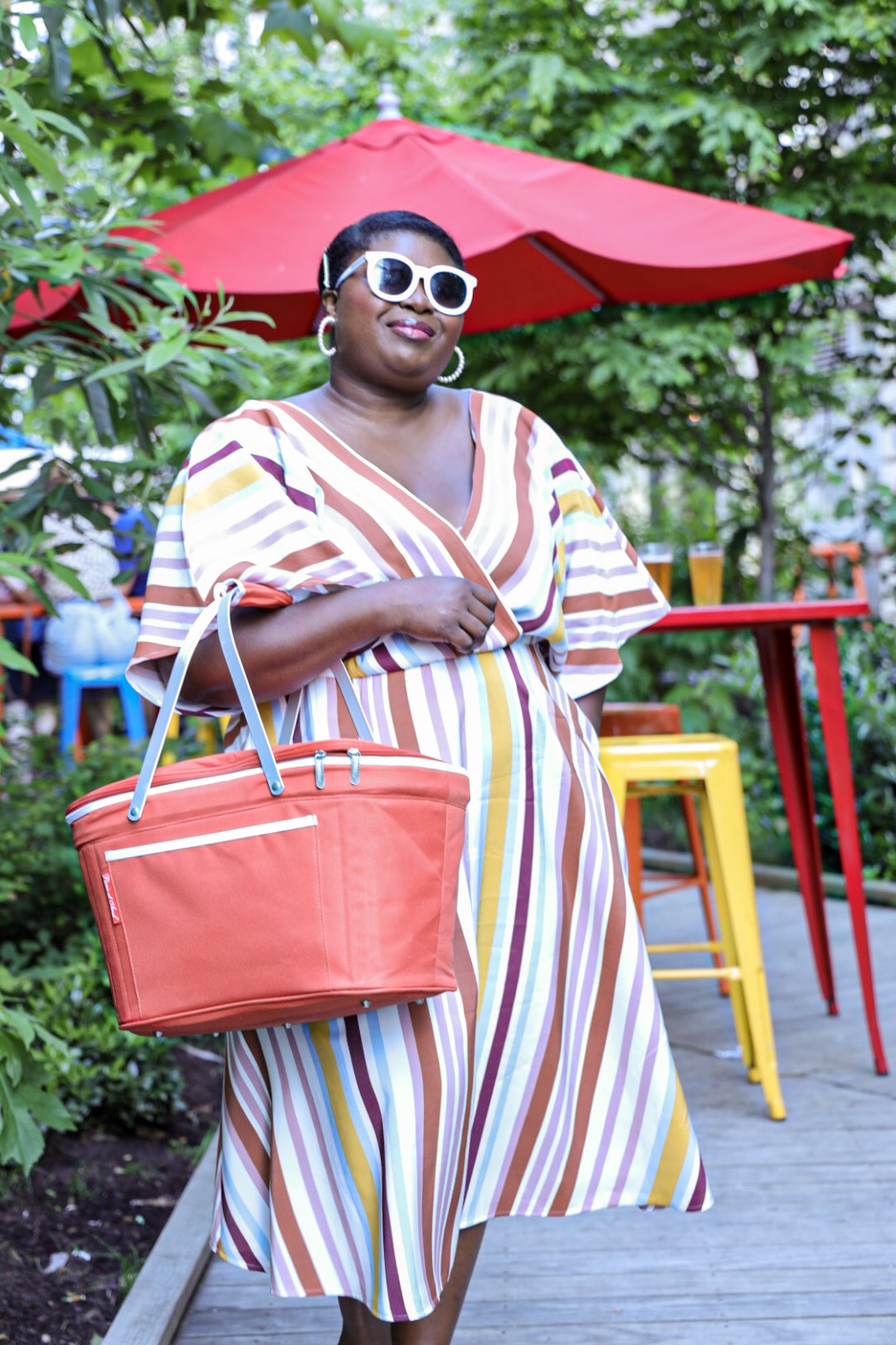 Colorful Summer Stripes in Industry City - Glamazon Diaries