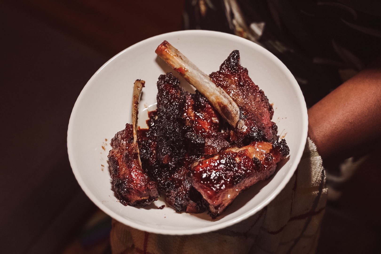 Sticky Honey Garlic Oven Baked Spare Ribs