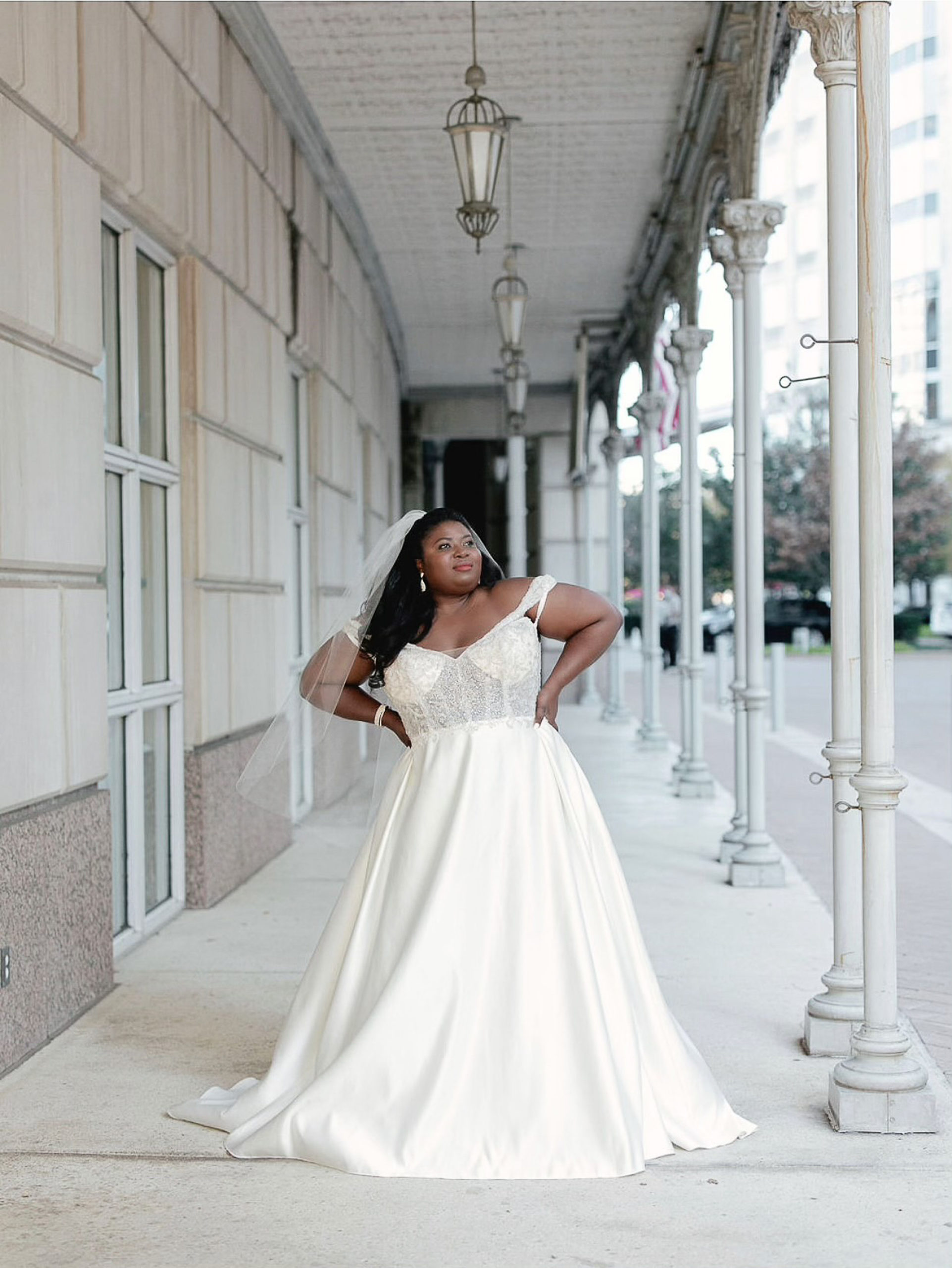 Glamazon Diaries wedding gown - David's Bridal spring 2021 campaign - plus size bride spring 