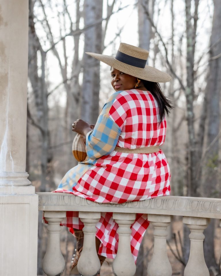 Buffalo Plaid & Pearl Gladiators